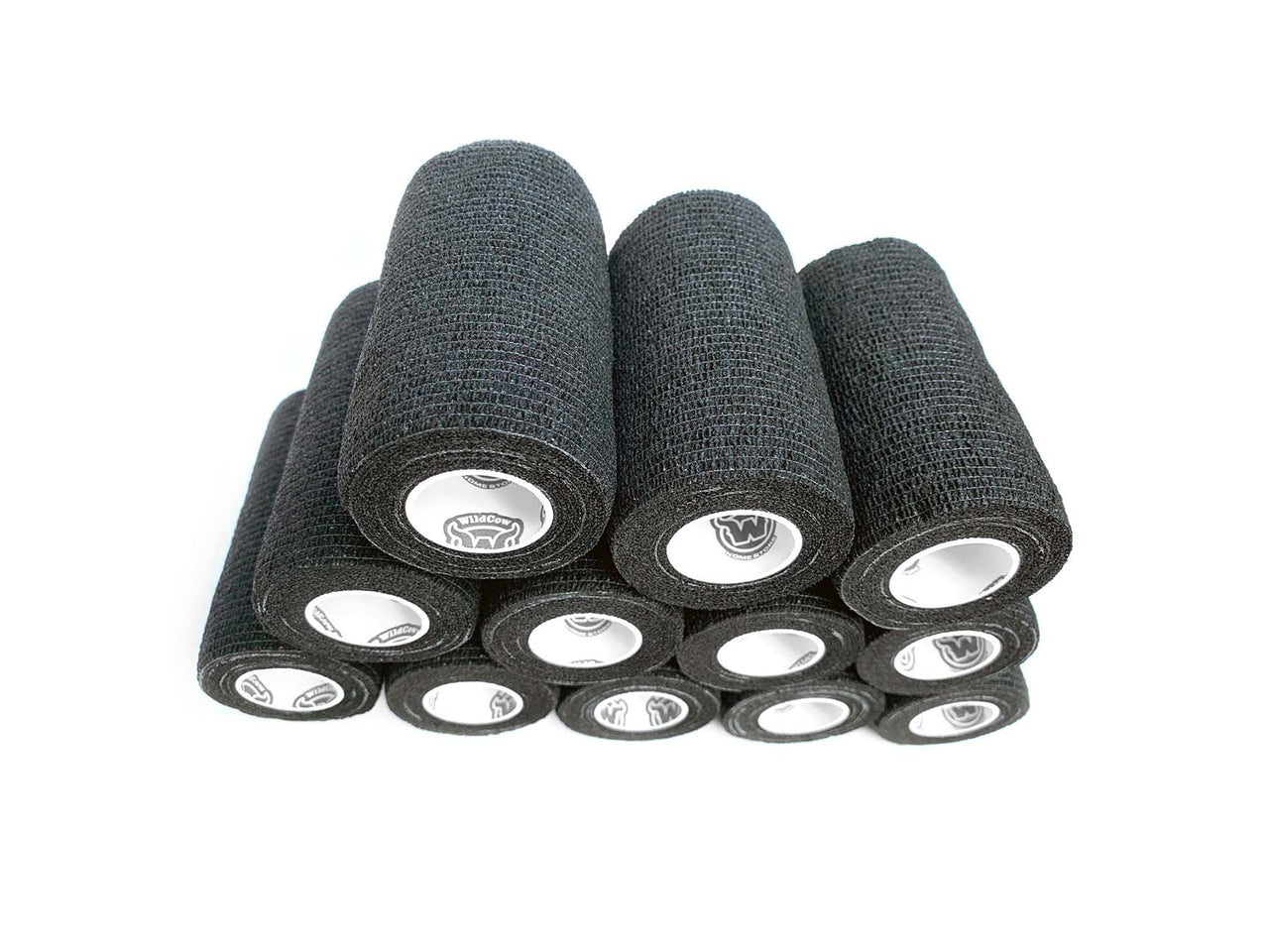 WildCow 4 Inch Black Vet Wrap 12 Rolls