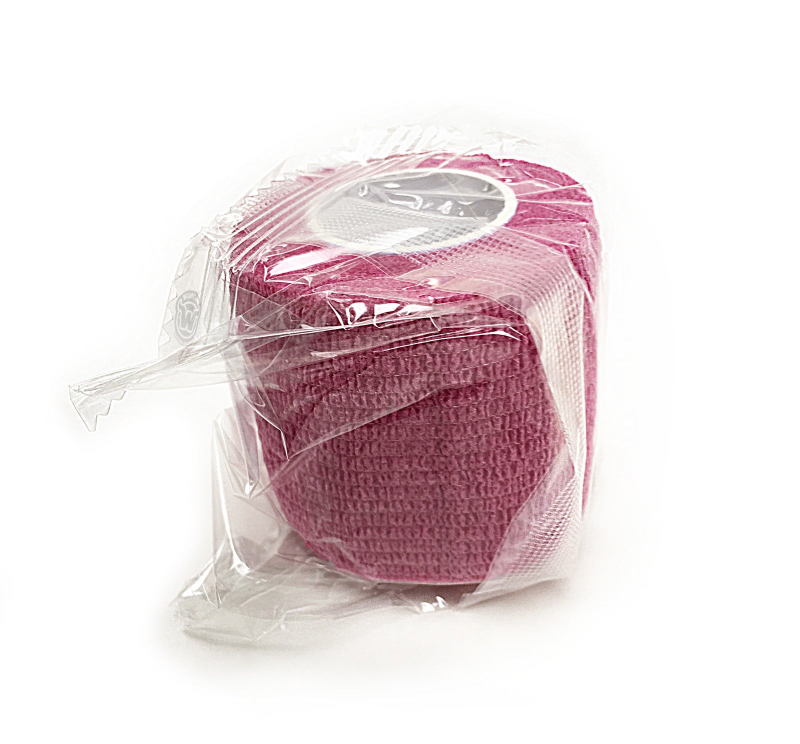 One Pink 2 Inch Roll of WildCow Vet Wrap Plastic Wrapped