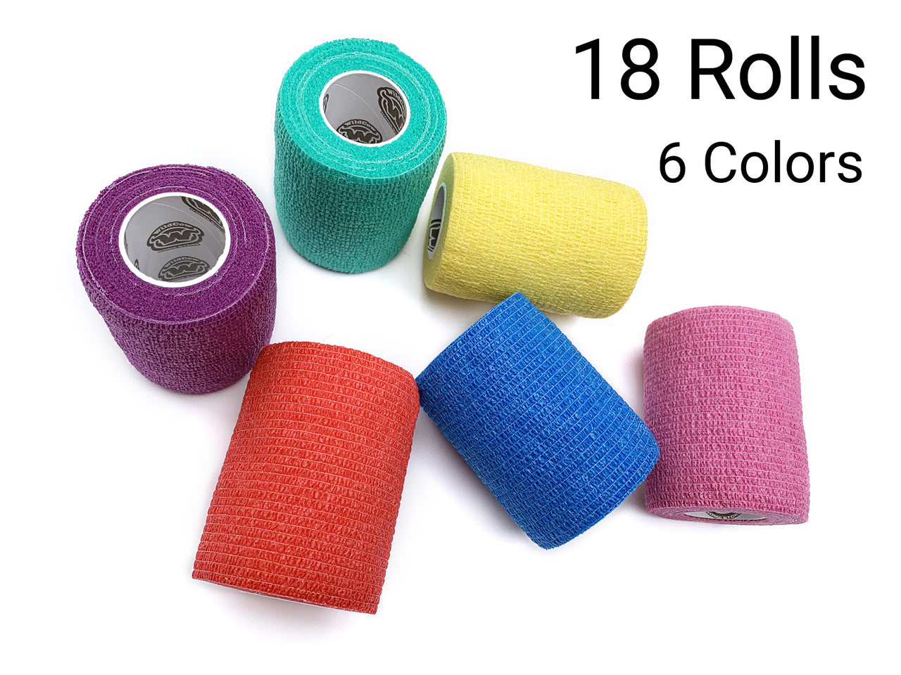 WildCow 3 Inch 18 Rolls (6 Colors)