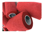 WildCow 4 Inch Red Vet Wrap Closeup