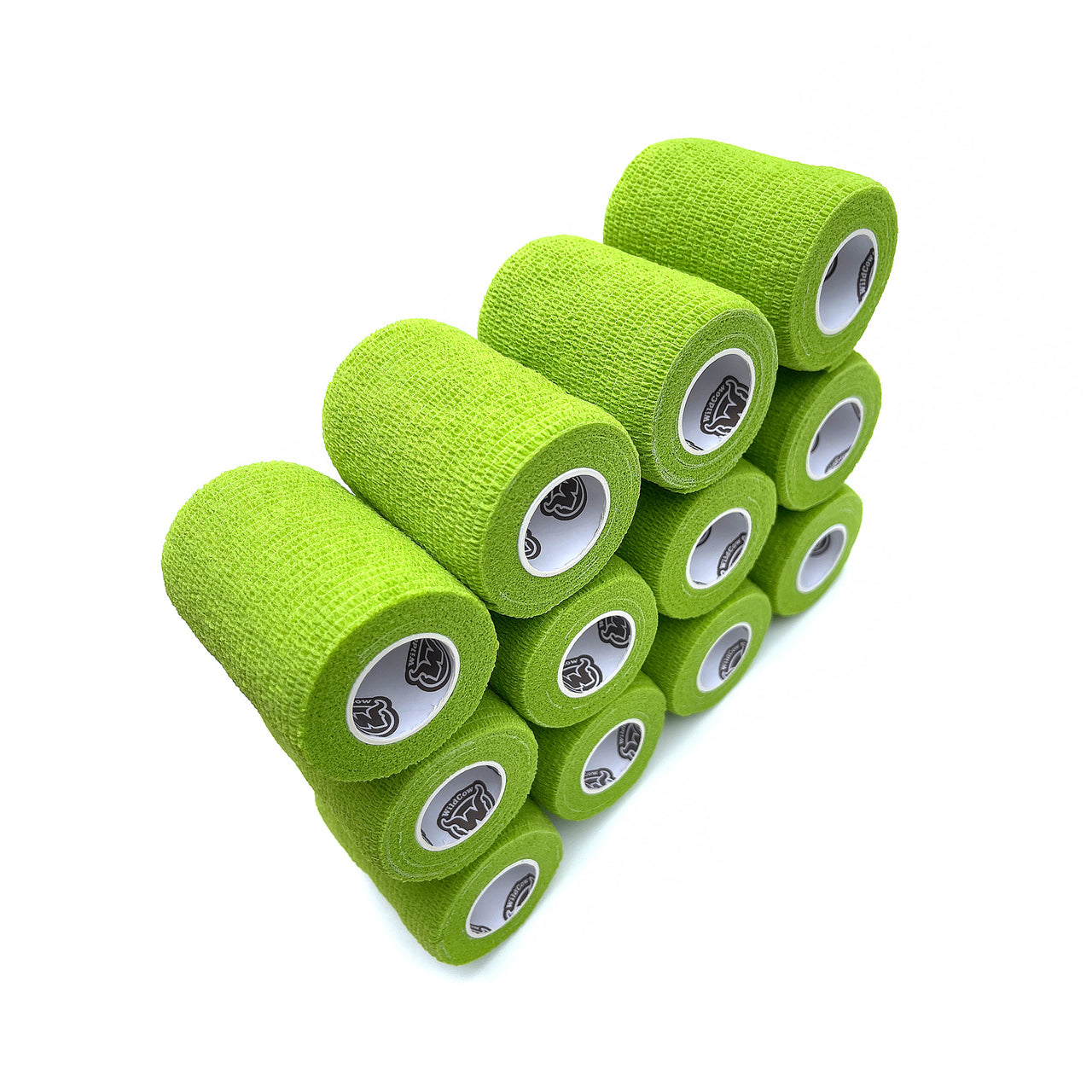 12 Pack of WildCow 3 Inch Grass Green Vet Wrap