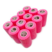 12 Pack of WildCow 4 Inch Neon Pink Vet Wrap