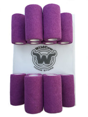 WildCow 4 Inch Purple Vet Wrap 12 Pack of Rolls (Shown with Logo)